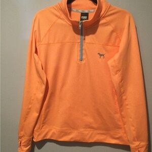 Orange Quarter-Zip Pullover
